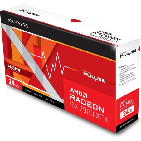 Sapphire Radeon RX7900XTX Pulse Gaming OC 24B GDDR6 2xHDMI/DP